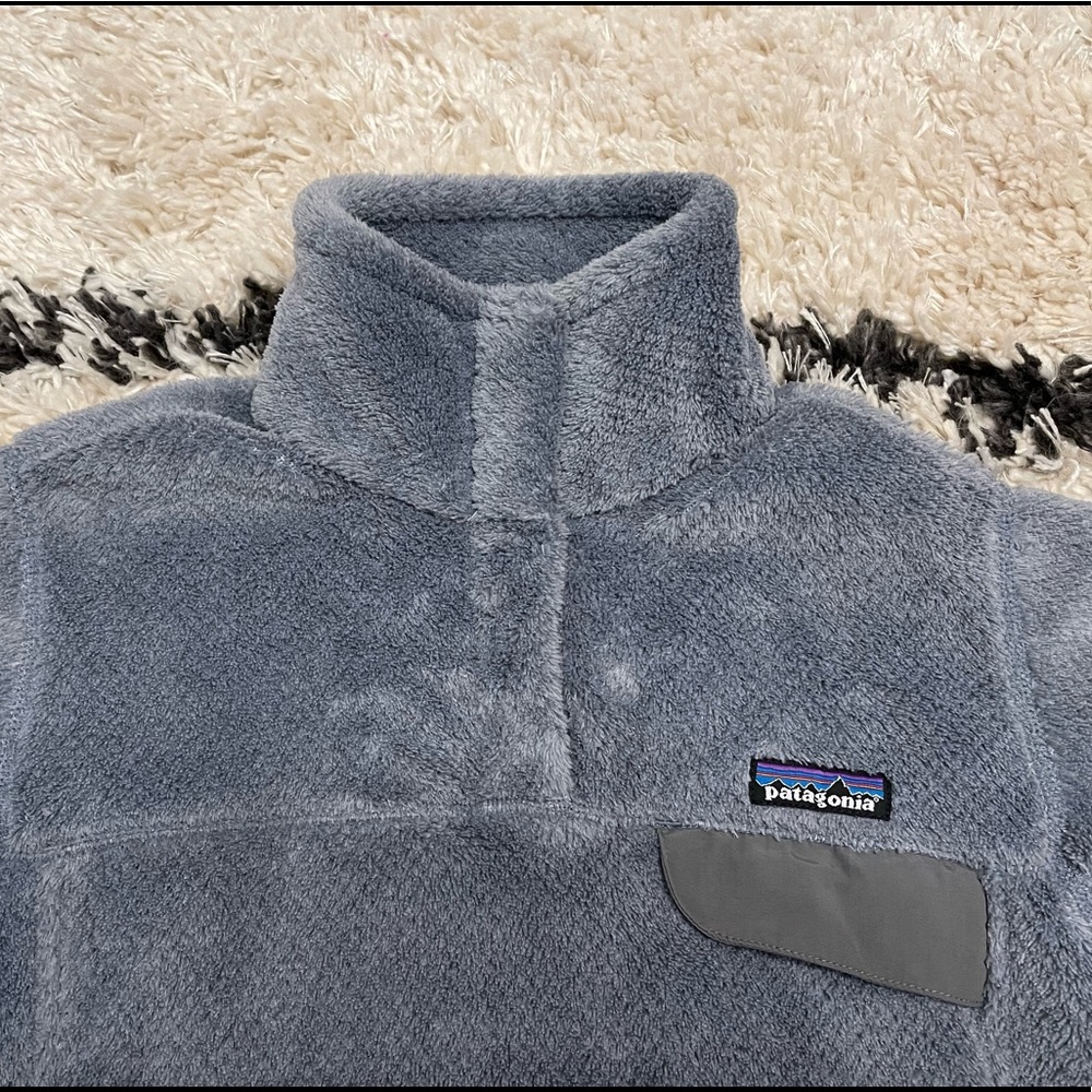 Patagonia Women's Gray Fleece Pullover Hoodie